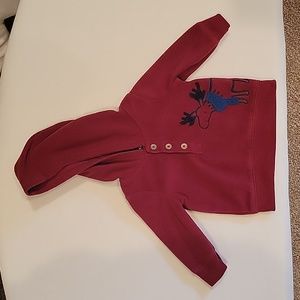 Maroon baby hoodie